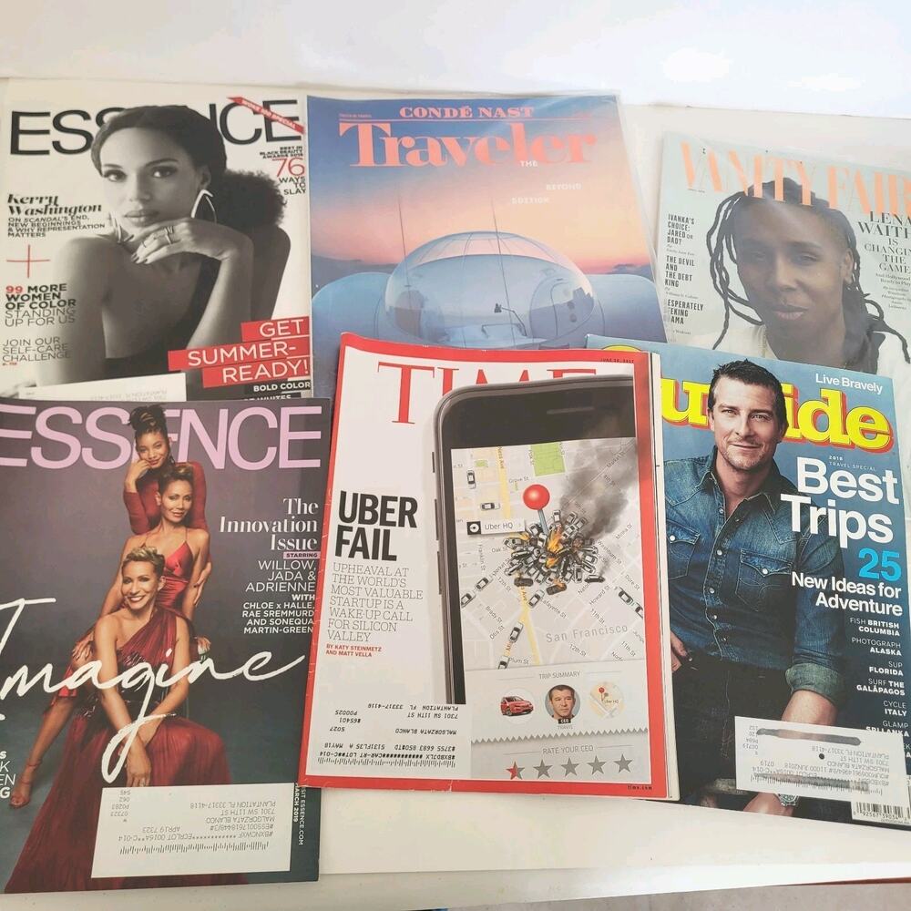 Lot Of Magazines Travel Essence Vanity Fair Time 2018 Bundle